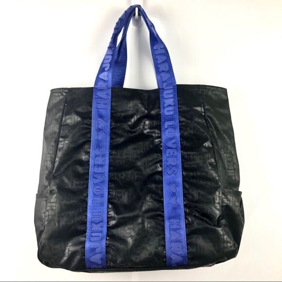 HARAJUKO Lovers Extra Large Black Manifesto Tote - Picture 3 of 13